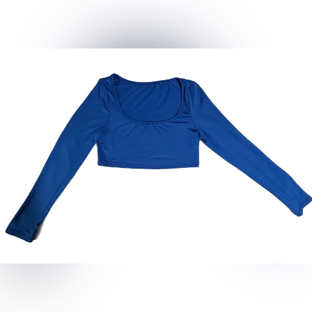 NWOT Royal blue women’s petite SHEIN crop top size S - Picture 1 of 7